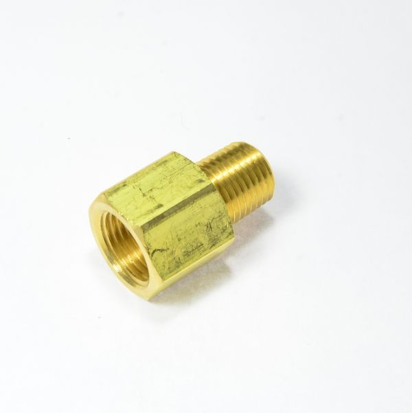3/8 Female Sae 45 Gas Flare to 1/4 Npt Male Pipe Connector Brass