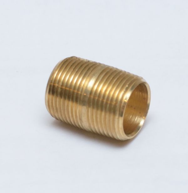 Gas FasParts 1/4" NPT Male Close Nipple Pipe MPT MIP Brass Fitting Fuel Oil 