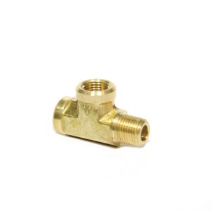 FasParts 1/8 Npt Male Female Street Tee T Forged Brass Pipe Fitting Fuel Air Oil Gauge Part Code 107-A