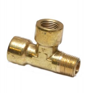 1/2 Npt Male Female Street Tee T Forged Brass Pipe Fitting Fuel Air Oil Gauge 107-D FasParts