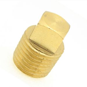 1/4 Male Npt Square Head Pipe Plug Bung Brass Fitting Water Oil Fuel Air Vacuum 109-B FasParts