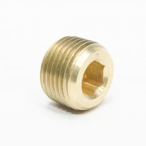 Brass 1/8" 1/4" 3/8" 1/2" NPT Brass Internal Hex Thread Socket Pipe Plug  VGER 