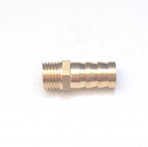  Brass Straight Male 12mm Hose ID Barb - 1/4