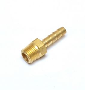Straight 1/4 Hose ID to 1/4 Male Npt Brass Barbed Fitting Water Oil Gas Air Fuel 125-4B FasParts