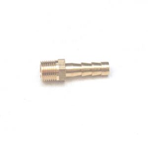 Straight 6 mm ID x 1/8 BSPT Male British Tapered Thread (R) Barbed Hose End Fitting