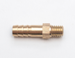 Straight 8 mm ID x M8x1.25 Male Metric Threaded Barbed Hose End Fitting