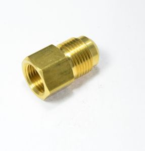 Flare Coupling Adapter 3/8 OD Female to 1/2 OD Male Sae 45 Degree Natural Gas Propane HVAC