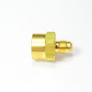 1/4 Male Sae 45 Flare to 3/8 Female Npt Pipe Adapter Fitting for Propane Gas HVAC