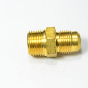 5/8 Od Male Sae 45 Flare to 1/2 Npt Male Straight Adapter Fitting for Natural Gas Propane HVAC