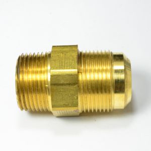 1 in Od Male Sae 45 Flare to 1 in Npt Male Straight Adapter Fitting for Natural Gas Propane HVAC