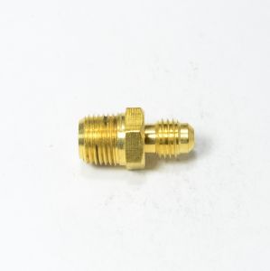 Straight Male NPT to Male SAE 45 Adapter Connector 5/16 Tube OD x 1/8 Male NPT 