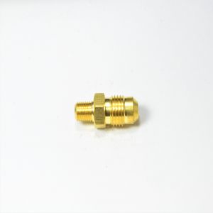 3/8 Od Male Sae 45 Flare to 1/4 Npt Male Straight Adapter Fitting for Natural Gas Propane HVAC