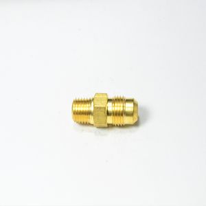 3/8 Od Male Sae 45 Flare to 3/8 Npt Male Straight Adapter Fitting for Natural Gas Propane HVAC