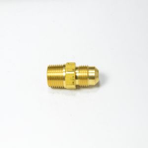 3/8 Od Male Sae 45 Flare to 1/2 Npt Male Straight Adapter Fitting for Natural Gas Propane HVAC
