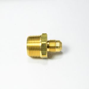 1/2 Od Male Sae 45 Flare to 1/4 Npt Male Straight Adapter Fitting for Natural Gas Propane HVAC