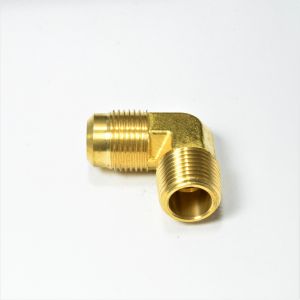 5/8 Od Male Sae 45 Flare to 1/2 Npt Male Elbow L Adapter Fitting for Natural Gas Propane HVAC