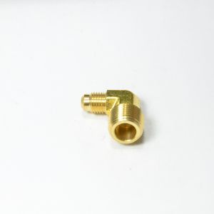 1/4 Od Male Sae 45 Flare to 3/8 Npt Male Elbow L Adapter Fitting for Natural Gas Propane HVAC