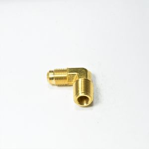 5/16 Od Male Sae 45 Flare to 1/4 Npt Male Elbow L Adapter Fitting for Natural Gas Propane HVAC