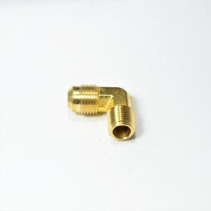 3/8 Od Male Sae 45 Flare to 1/4 Npt Male Elbow L Adapter Fitting for Natural Gas Propane HVAC