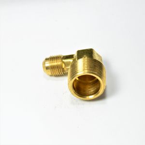 3/8 Od Male Sae 45 Flare to 3/4 Npt Male Elbow L Adapter Fitting for Natural Gas Propane HVAC