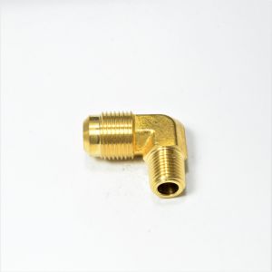 1/2 Od Male Sae 45 Flare to 1/4 Npt Male Elbow L Adapter Fitting for Natural Gas Propane HVAC