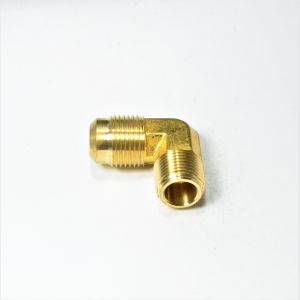 1/2 Od Male Sae 45 Flare to 3/8 Npt Male Elbow L Adapter Fitting for Natural Gas Propane HVAC