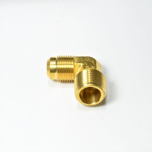 1/2 Od Male Sae 45 Flare to 1/2 Npt Male Elbow L Adapter Fitting for Natural Gas Propane HVAC