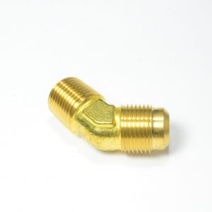 5/8 Od Male Sae 45 Flare to 1/2 Npt Male 45 Degree Elbow Adapter Fitting for Natural Gas Propane HVAC