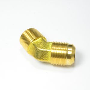 3/4 Od Male Sae 45 Flare to 3/4 Npt Male 45 Degree Elbow Adapter Fitting for Natural Gas Propane HVAC
