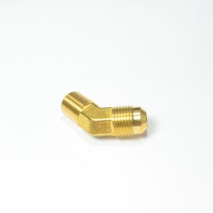 3/8 Od Male Sae 45 Flare to 1/4 Npt Male 45 Degree Elbow Adapter Fitting for Natural Gas Propane HVAC