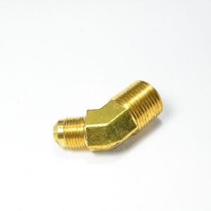3/8 Od Male Sae 45 Flare to 1/2 Npt Male 45 Degree Elbow Adapter Fitting for Natural Gas Propane HVAC