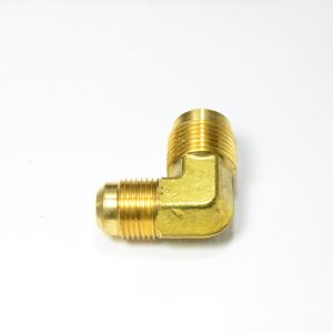Gas Male Flare Reducer Elbow 5/8 to 1/2 Tube OD Sae 45 Degree Fitting for Propane HVAC Natural Gas