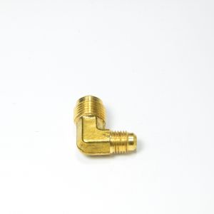 Gas Male Flare Reducer Elbow 3/8 to 1/4 Tube OD Sae 45 Degree Fitting for Propane HVAC Natural Gas