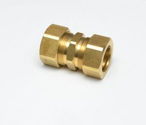 7/8 Tube Od Straight Union Coupling Compression Fitting for Copper Tubing Water Air Oil