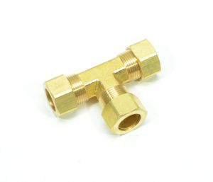 5/8 Tube Od 3 Way Tee Union Compression Fitting for Copper Tubing Water Air Oil
