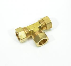 7/8 Tube Od 3 Way Tee Union Compression Fitting for Copper Tubing Water Air Oil