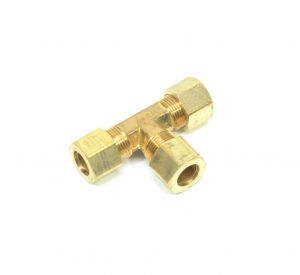 1/2 Tube Od 3 Way Tee Union Compression Fitting for Copper Tubing Water Air Oil