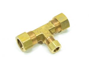 5/8 to 3/8 Tube Od Reducer Tee Union Compression Fitting for Copper Tubing Water Air Oil
