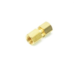 1/4 Tube OD Compression to 1/8 Npt Female Pipe Adapter Straight Fitting for Copper Tubing Water Oil Air