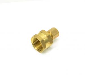 1/4 Tube OD Compression to 1/2 Npt Female Pipe Adapter Straight Fitting for Copper Tubing Water Oil Air