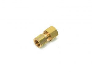 5/16 Tube OD Compression to 1/8 Npt Female Pipe Adapter Straight Fitting for Copper Tubing Water Oil Air
