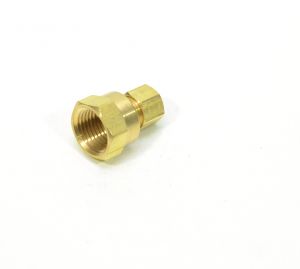 3/8 Tube OD Compression to 1/2 Npt Female Pipe Adapter Straight Fitting for Copper Tubing Water Oil Air