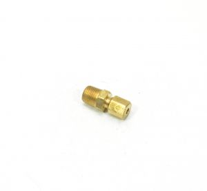 1/8 Tube OD Compression to 1/8 Npt Male Pipe Adapter Straight Fitting for Copper Tubing Water Oil Air