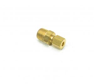 3/16 Tube OD Compression to 1/8 Npt Male Pipe Adapter Straight Fitting for Copper Tubing Water Oil Air