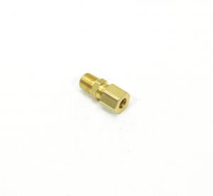 1/4 Tube OD Compression to 1/8 Npt Male Pipe Adapter Straight Fitting for Copper Tubing Water Oil Air