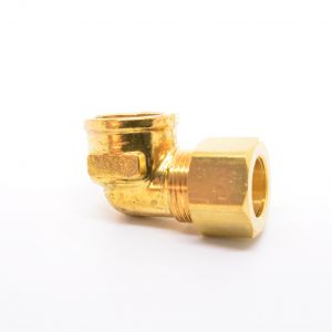 5/8 Tube OD Compression to 1/2 Npt Female Pipe Adapter Elbow Fitting for Copper Tubing Water Oil Air