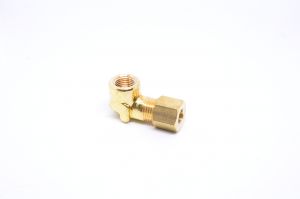 1/4 Tube OD Compression to 1/8 Npt Female Pipe Adapter Elbow Fitting for Copper Tubing Water Oil Air