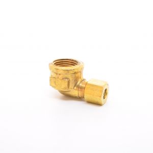 1/4 Tube OD Compression to 3/8 Npt Female Pipe Adapter Elbow Fitting for Copper Tubing Water Oil Air