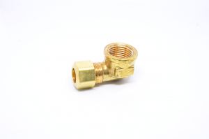3/8 Tube OD Compression to 3/8 Npt Female Pipe Adapter Elbow Fitting for Copper Tubing Water Oil Air