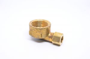 3/8 Tube OD Compression to 3/4 Npt Female Pipe Adapter Elbow Fitting for Copper Tubing Water Oil Air